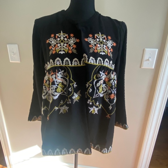 COPY - Chelsea & Theodore Embroidered Jacket NWT size M - Picture 1 of 5